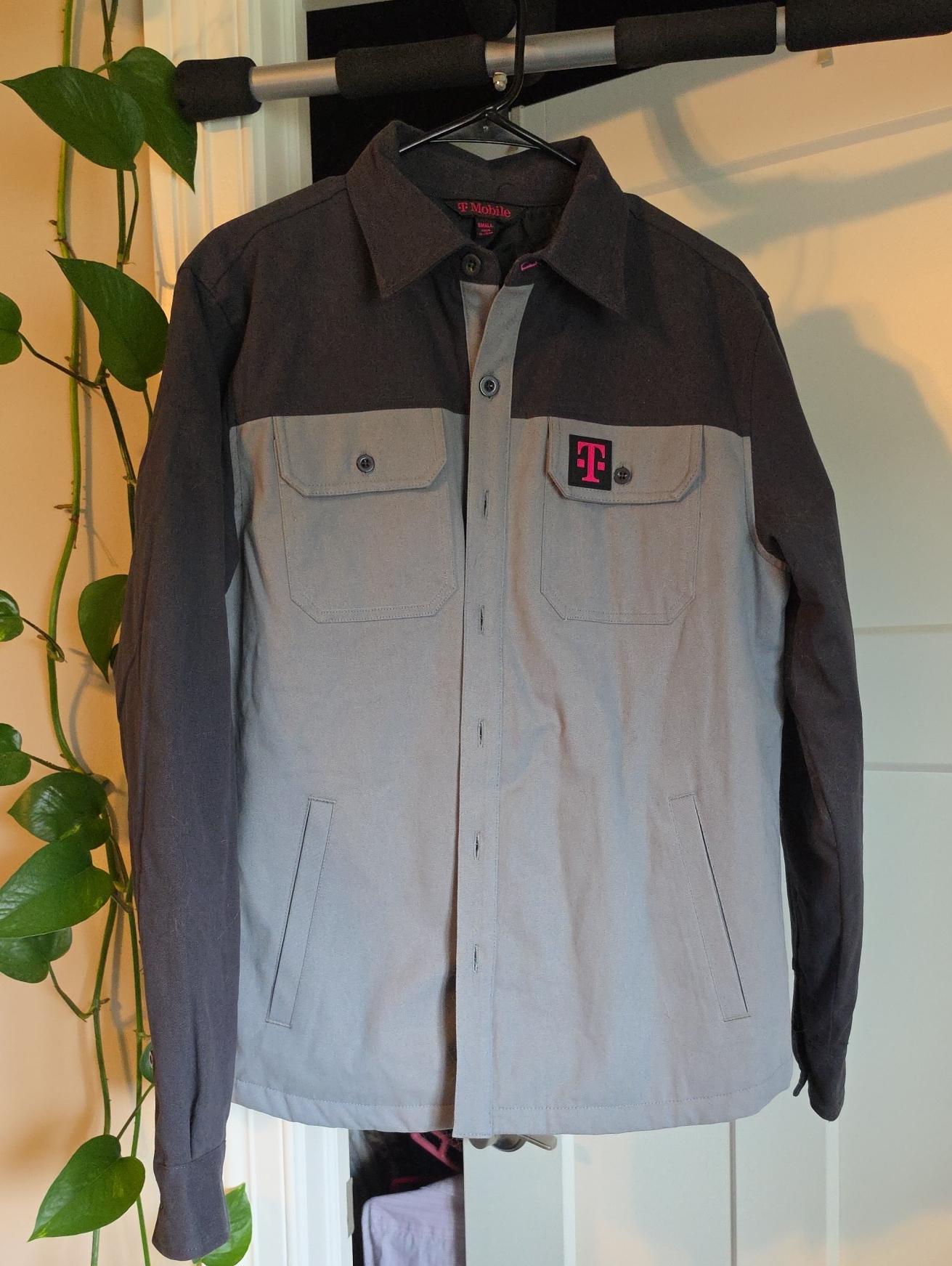 Twotone Work Jacket  Gray And Black